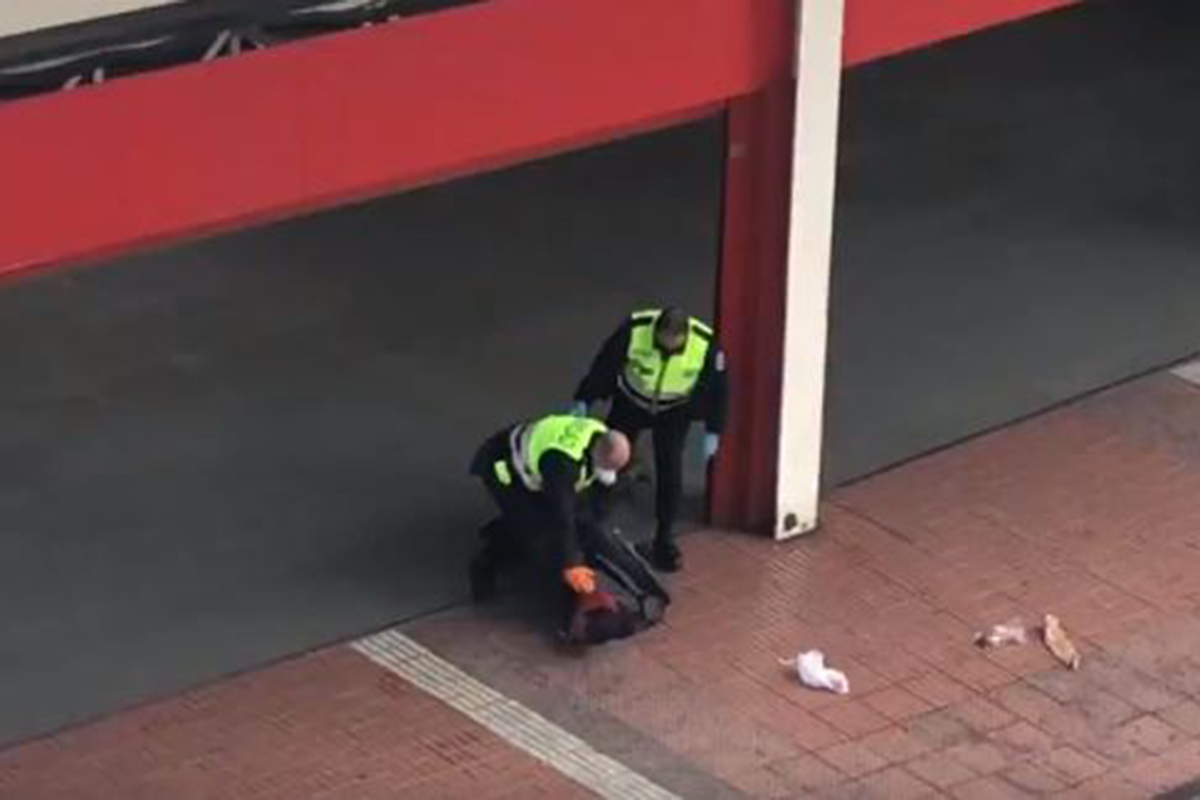 Imagen del momento aportada por un vecino de Móstoles extraída de Twitter